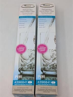 Whirlpool 4396841 PUR Refrigerator Water Filter Ice Maker Replacement NEW Sealed